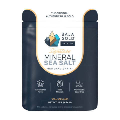 Baja Gold Signature Mineral Sea Salt - Natural Grain Crystals