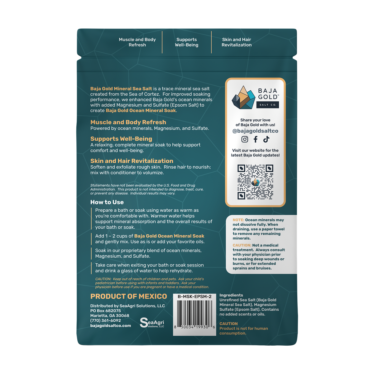 Baja Gold Ocean Mineral Soak