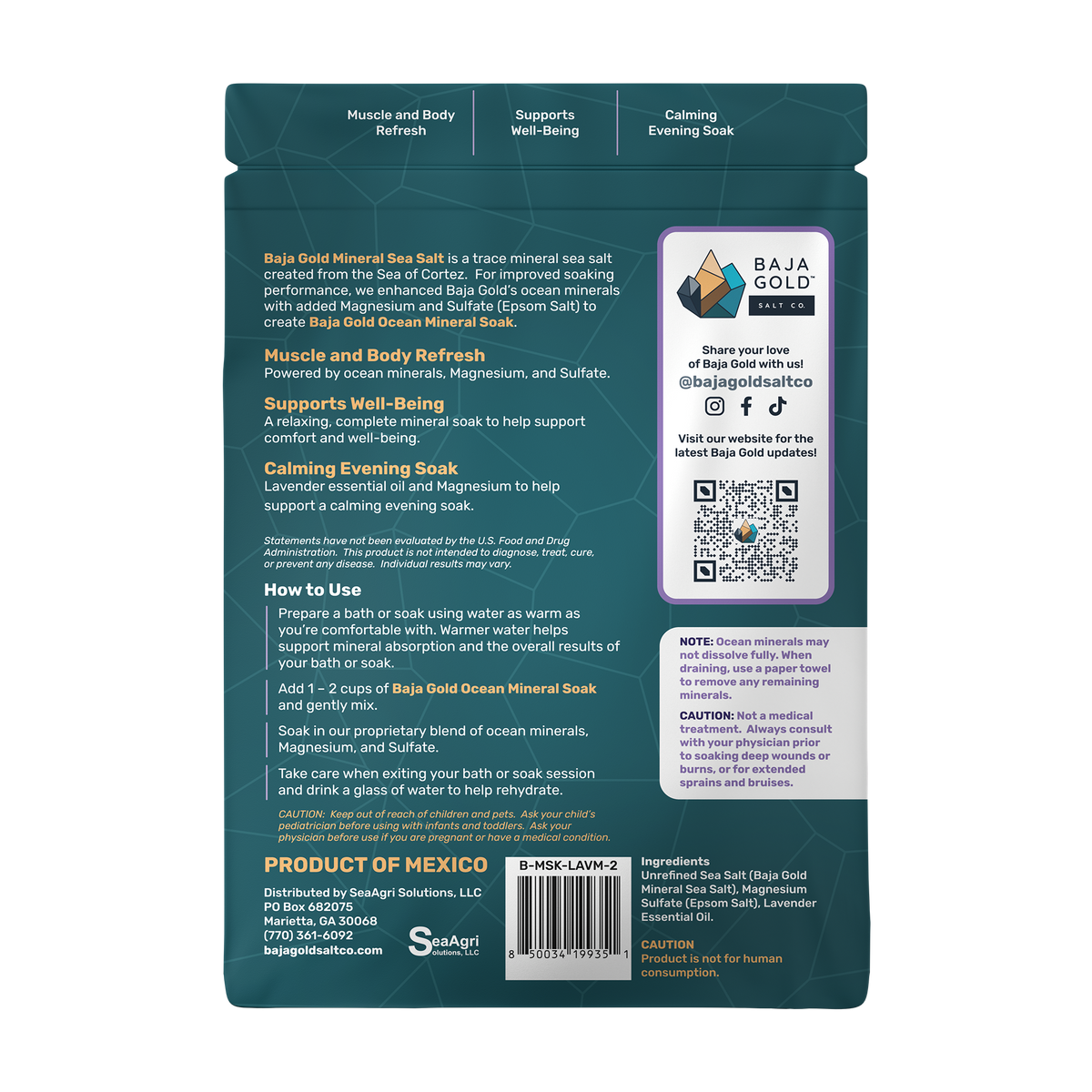 Baja Gold Ocean Mineral Soak