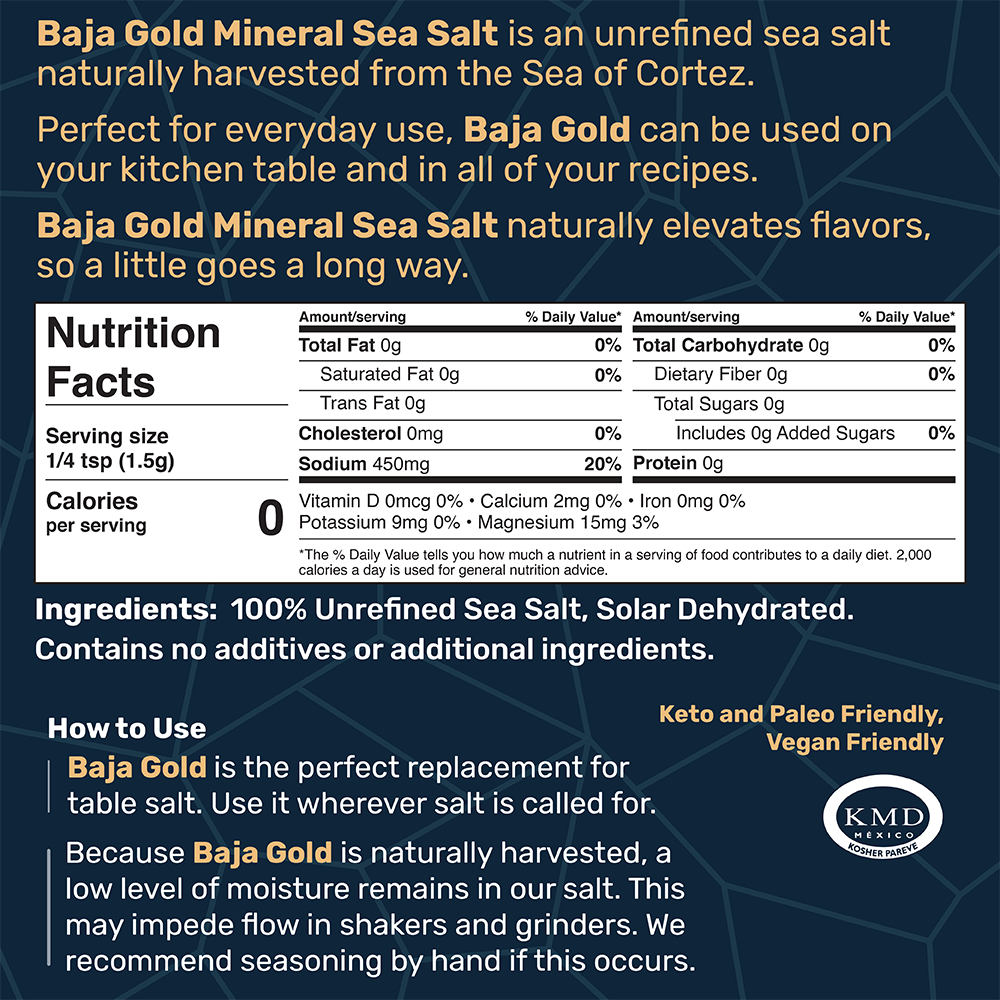 Baja Gold Signature Mineral Sea Salt - Fine