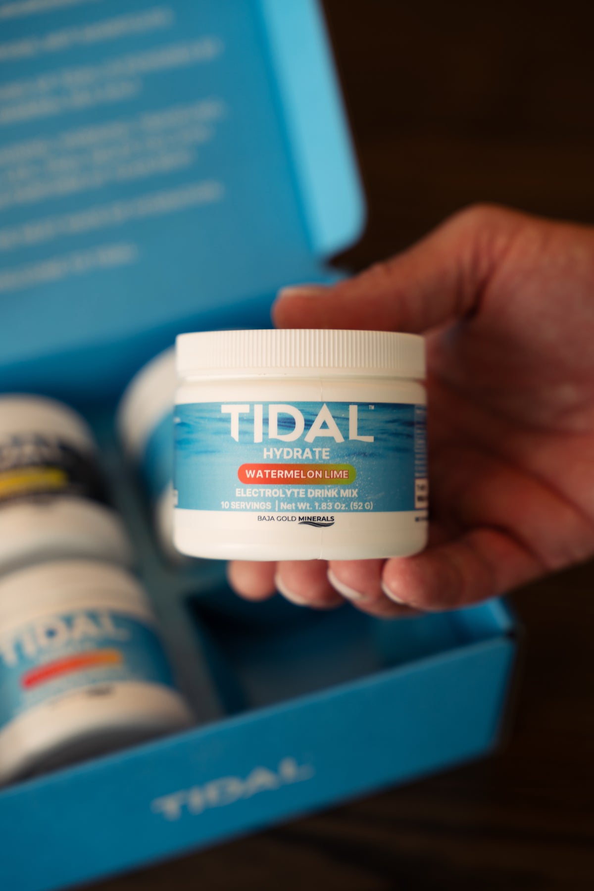TIDAL electrolyte drink mixes by Baja Gold